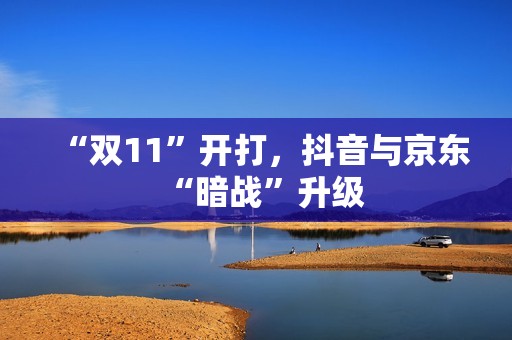 “双11”开打，抖音与京东“暗战”升级