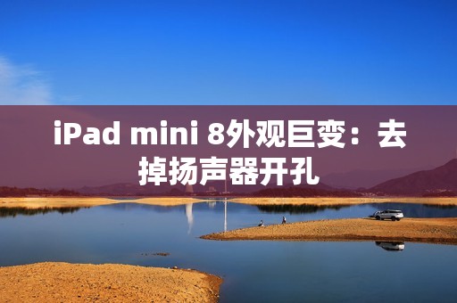iPad mini 8外观巨变：去掉扬声器开孔