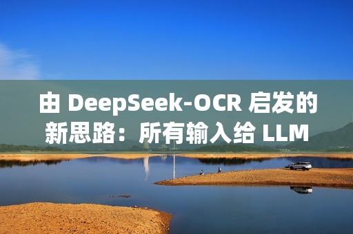 由 DeepSeek-OCR 启发的新思路：所有输入给 LLM 的内容都只应该是图像