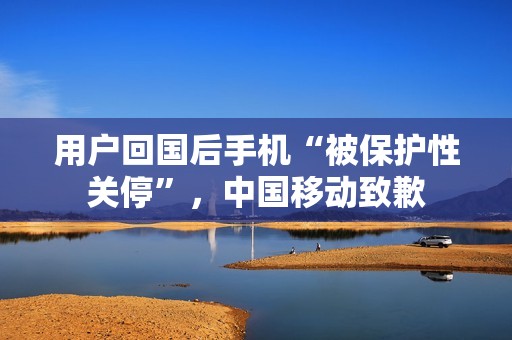 用户回国后手机“被保护性关停”，中国移动致歉