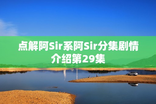 点解阿Sir系阿Sir分集剧情介绍第29集