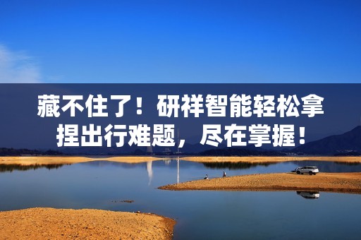 藏不住了！研祥智能轻松拿捏出行难题，尽在掌握！