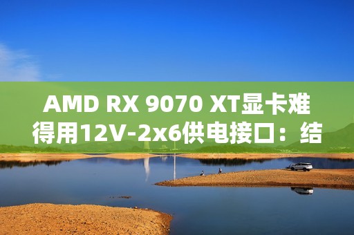 AMD RX 9070 XT显卡难得用12V-2x6供电接口：结果连烧两块！