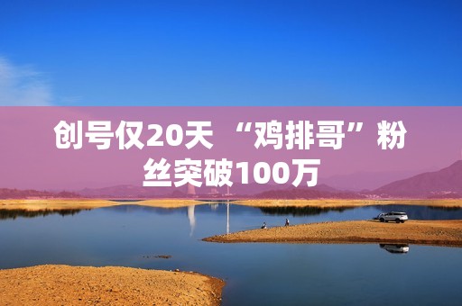 创号仅20天 “鸡排哥”粉丝突破100万