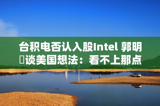 台积电否认入股Intel 郭明錤谈美国想法：看不上那点小钱