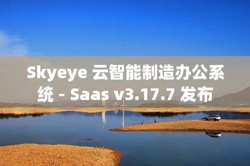 Skyeye 云智能制造办公系统 - Saas v3.17.7 发布