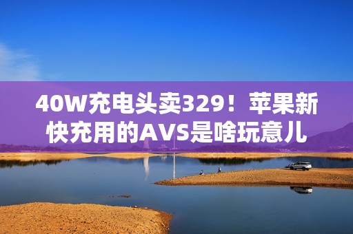 40W充电头卖329！苹果新快充用的AVS是啥玩意儿