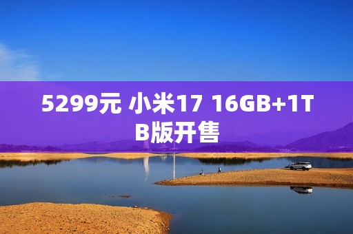 5299元 小米17 16GB+1TB版开售