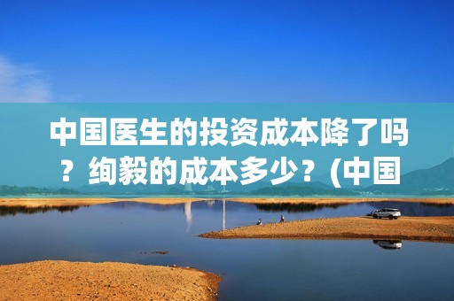 中国医生的投资成本降了吗？绚毅的成本多少？(中国医生的投资人)