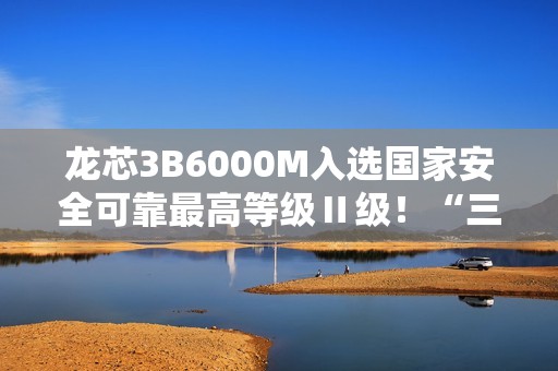 龙芯3B6000M入选国家安全可靠最高等级Ⅱ级！“三剑客”一齐登顶