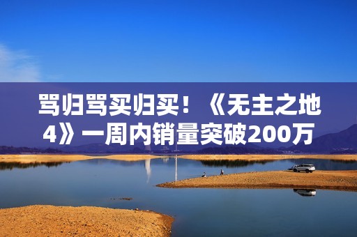 骂归骂买归买！《无主之地4》一周内销量突破200万份