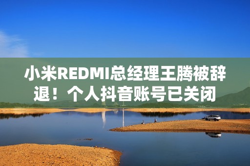小米REDMI总经理王腾被辞退！个人抖音账号已关闭