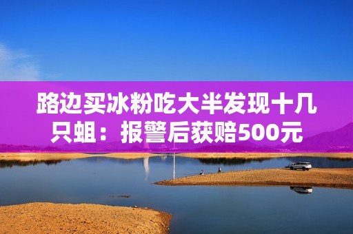 路边买冰粉吃大半发现十几只蛆：报警后获赔500元