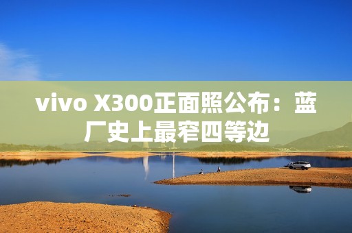 vivo X300正面照公布：蓝厂史上最窄四等边