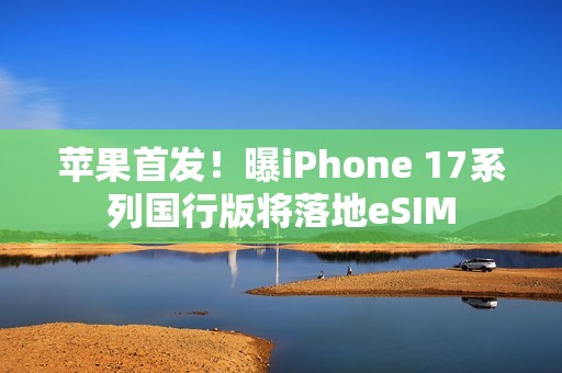 苹果首发！曝iPhone 17系列国行版将落地eSIM