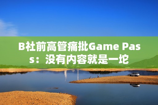 B社前高管痛批Game Pass：没有内容就是一坨