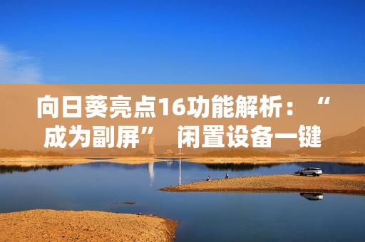 向日葵亮点16功能解析：“成为副屏”  闲置设备一键化身拓展屏