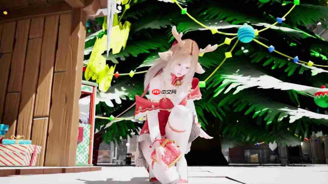 《女巨人游乐场》更新圣诞造型 白袜红高根践踏城市