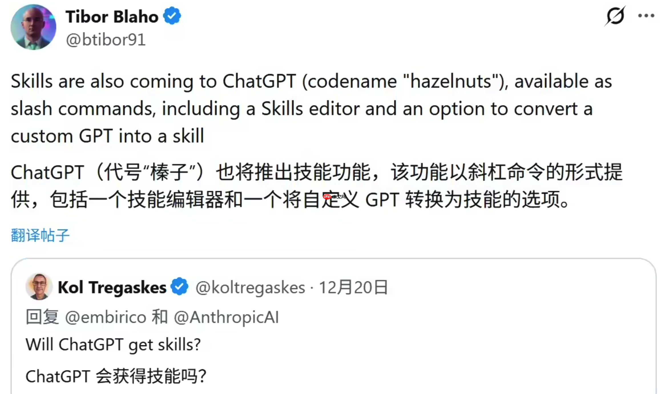 OpenAI 正在内部测试 ChatGPT “Skills” 功能