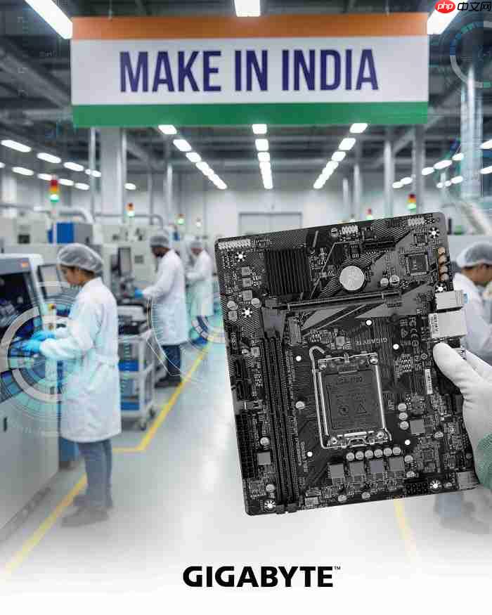 技嘉启动在印主板制造，未来印度生产将扩展到显示器和笔记本电脑