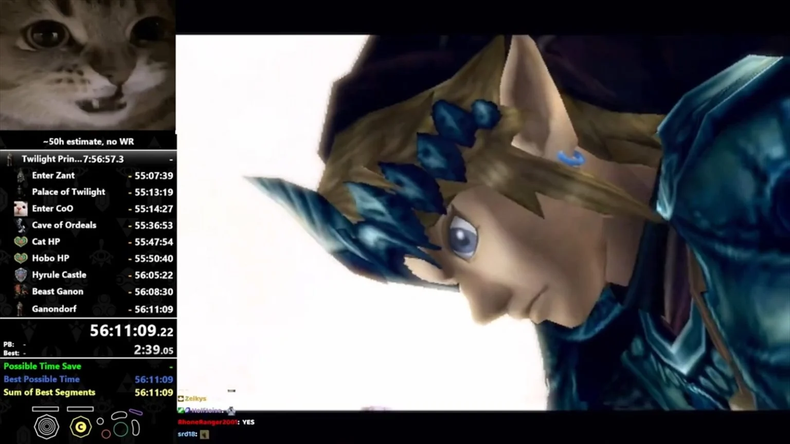 《塞尔达》3D版7部100%RTA神玩出现 总耗时约90个小时