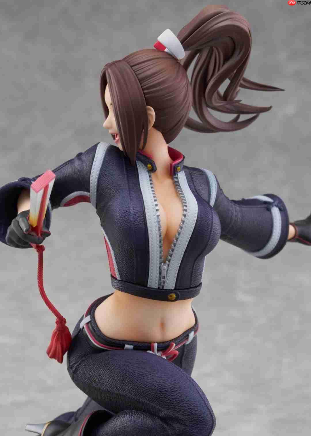 《饿狼传说》不知火舞1/7手办公布：皮革裤翘臀很性感