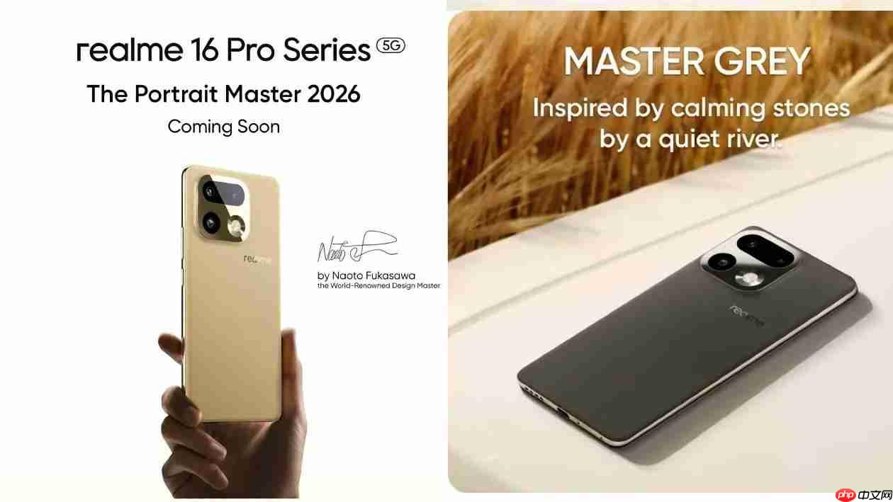 深泽直人设计！真我16 Pro外观公布