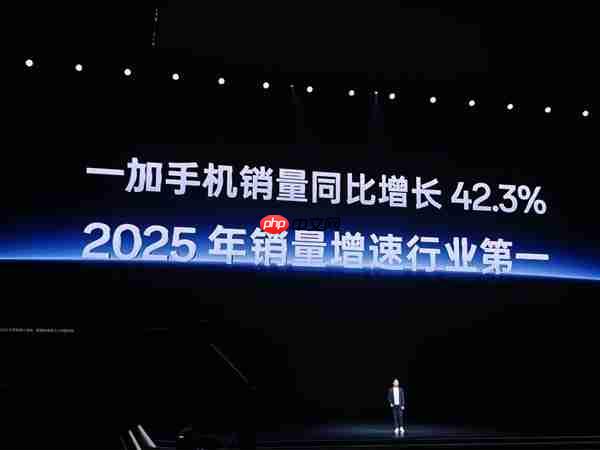 一加手机销量同比增长42.3%：2025年增速位居行业第一