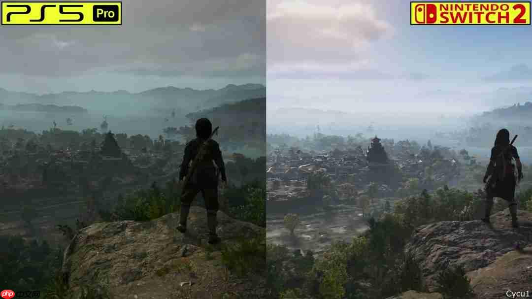 《刺客信条：影》PS5 Pro和Switch 2画面对比