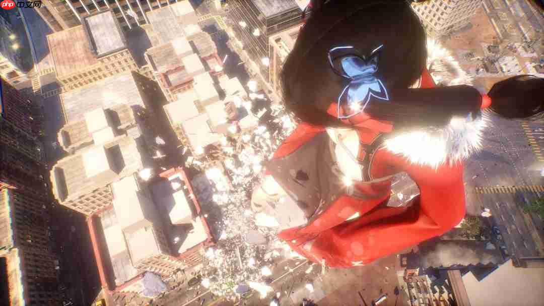 《女巨人游乐场》新截图 巨大美女大肆破坏城市