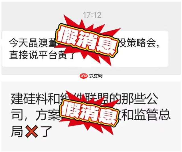 中国光伏行业协会声明：网络流传的小道消息均为不实信息