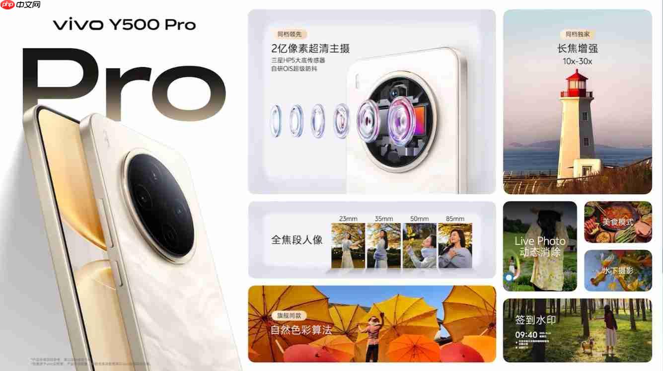 2亿像素主摄！vivo Y500 Pro起售价1799元