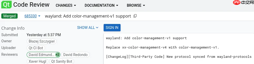 Qt 引入新版 Wayland 色彩管理协议，增强 Linux 桌面显示效果