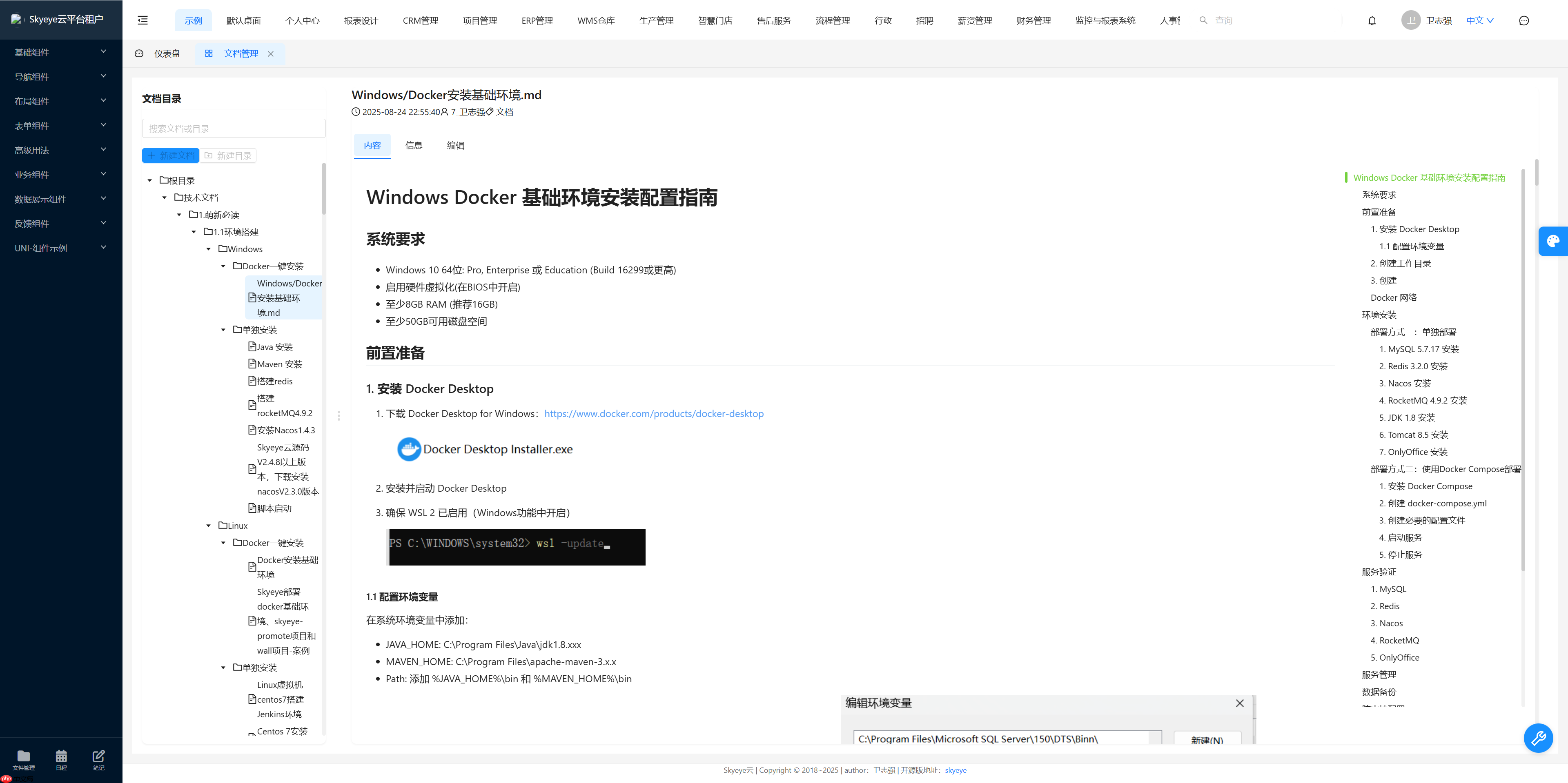 Skyeye 云低代码智能制造办公系统-移动端与设计器功能升级 - Saas v3.17.11 发布