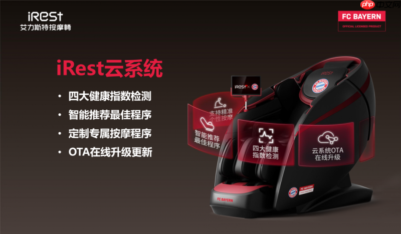 iRest艾力斯特x拜仁慕尼黑，官方授权按摩椅重磅亮相！