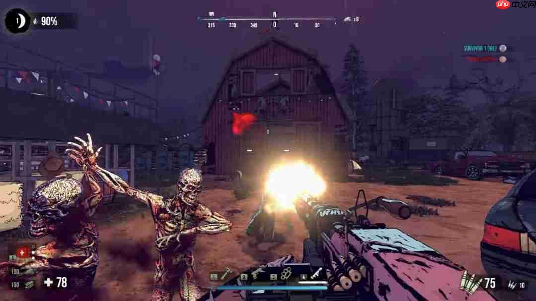 《七日杀》4V1对战版《七日血月》抢先体验 合作对抗尸王