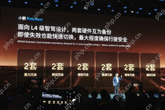小鹏汽车宣布进军Robotaxi领域：2026年将推三款L4级新车 - php中文网