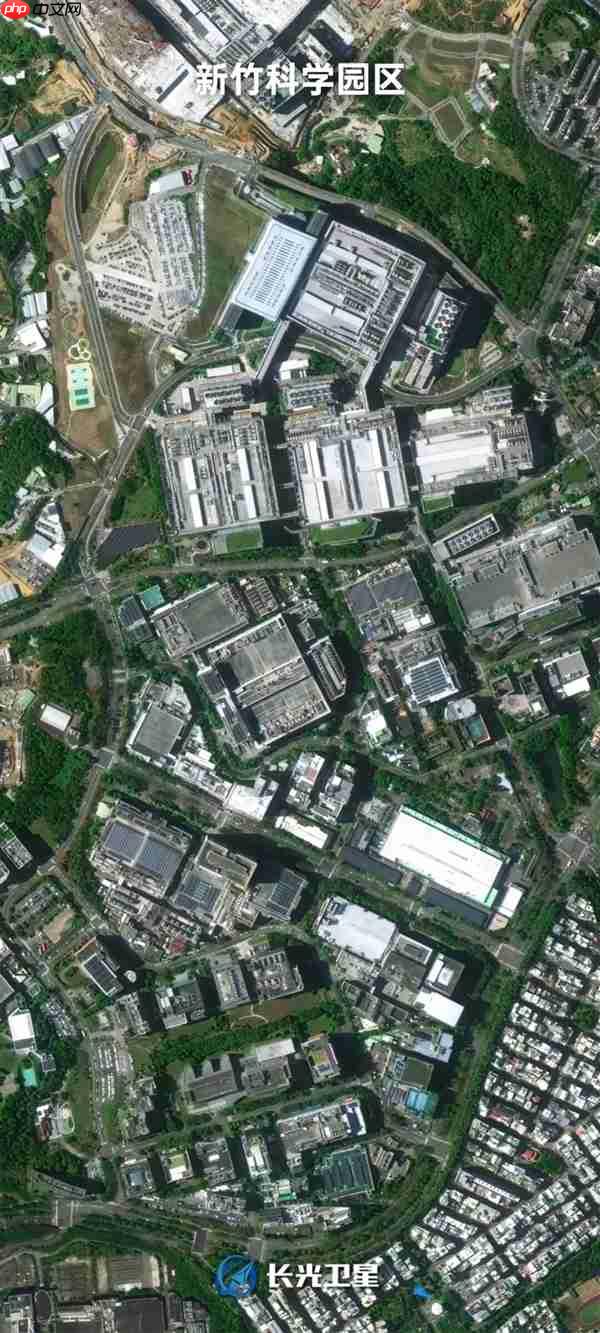 中国驻美大使馆发布台湾省新竹科学园高清卫星照：美国很紧张