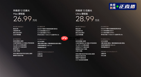 最原创的中国豪华轿车 阿维塔12四激光版上市：限时25.99万起