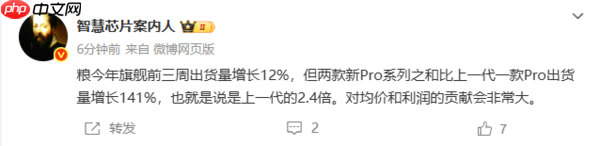 曝小米17 Pro系列前三周出货量为上代2.4倍！总增12%