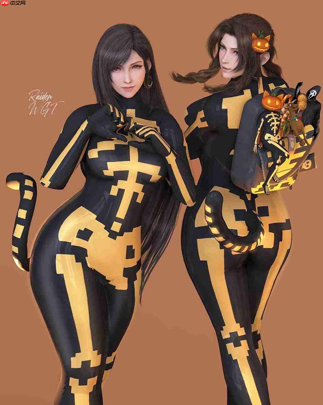 《最终幻想7》蒂法新3D美图：穿上新服装 身材更出色