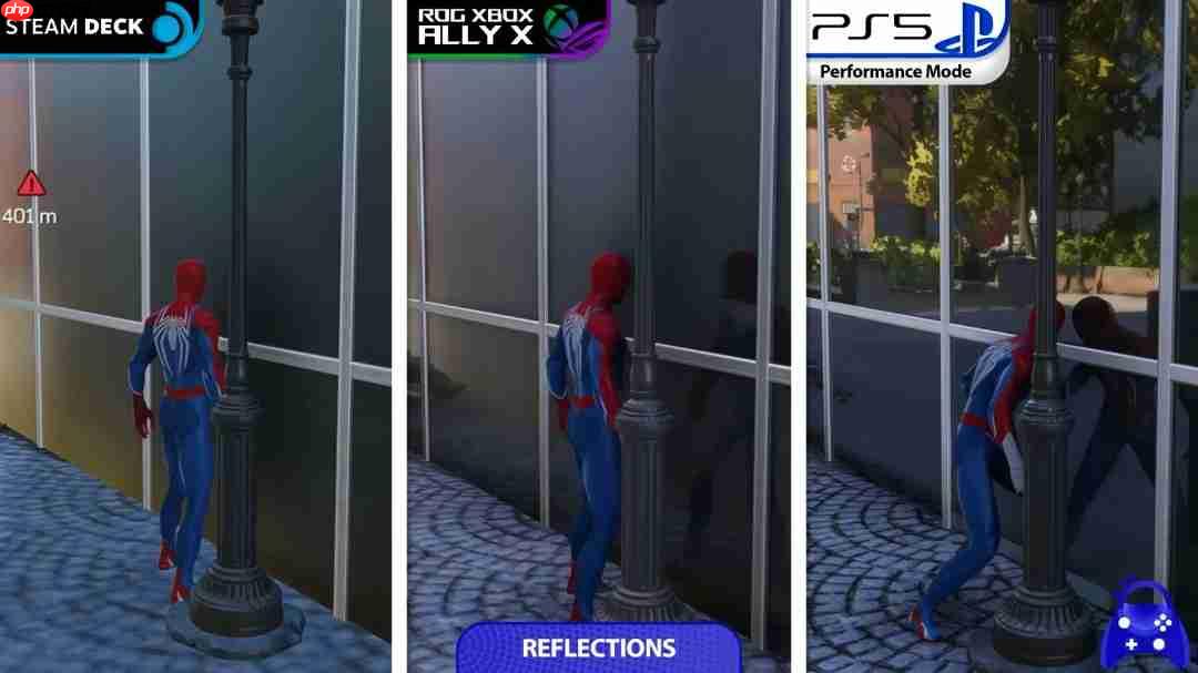 《漫威蜘蛛侠2》画面对比：Xbox Ally X超越Steam Deck