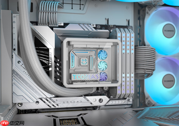 钛钽LA300 360水冷首发499元：冷头套娃微观“海景房”