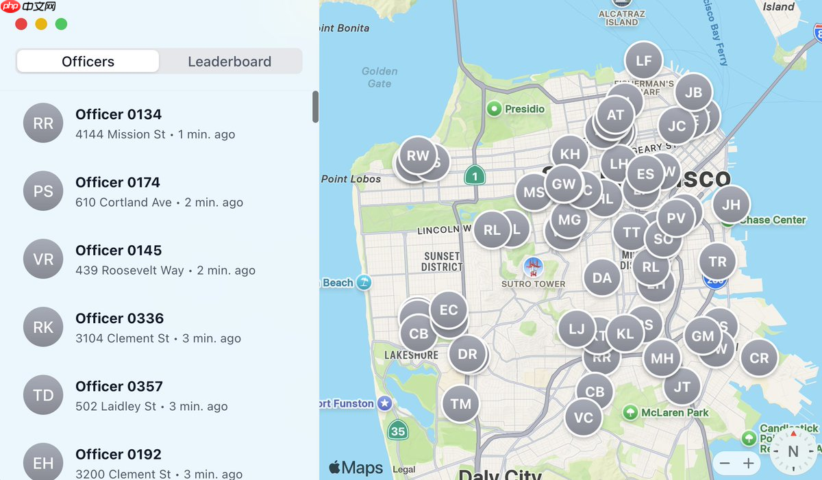旧金山 22 岁开发者利用公开数据开发交通警察追踪网页应用