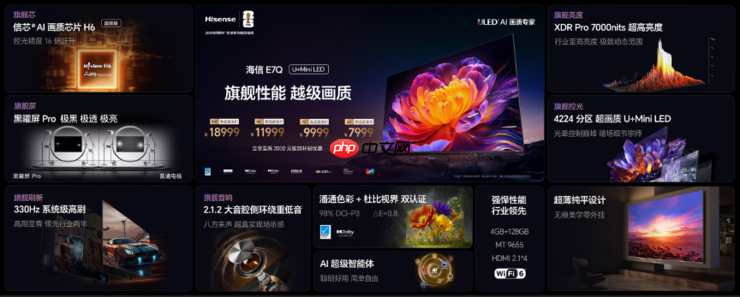 海信RGB-Mini LED双旗舰电视发布,首发售价15999元起