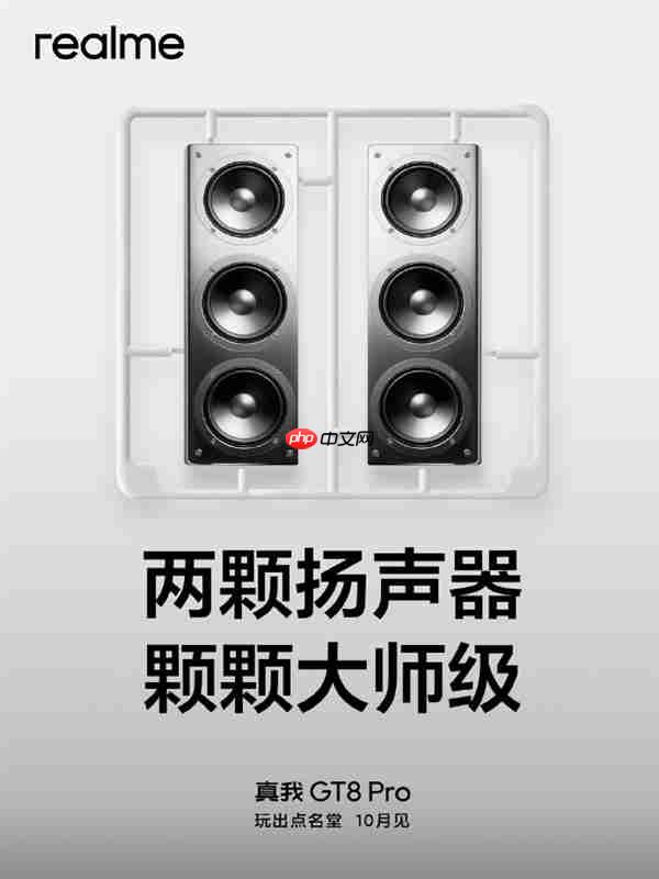 真我GT8 Pro正面首曝：2K 144Hz视觉四等边直屏