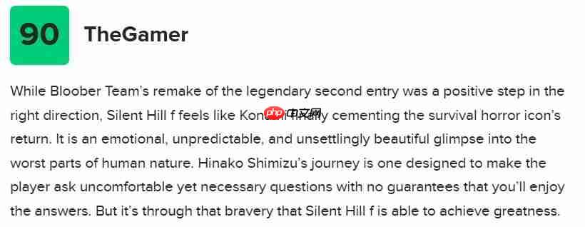 M站评分86！ 《寂静岭f》媒体评分解禁