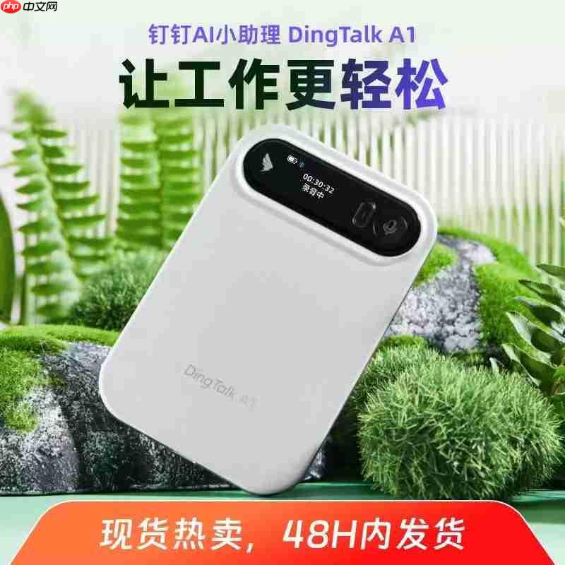 钉钉首款 AI 硬件 DingTalk A1 开售