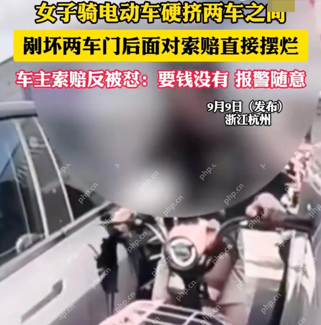 女子刮坏车称要钱没有报警随意 详情介绍 - php中文网