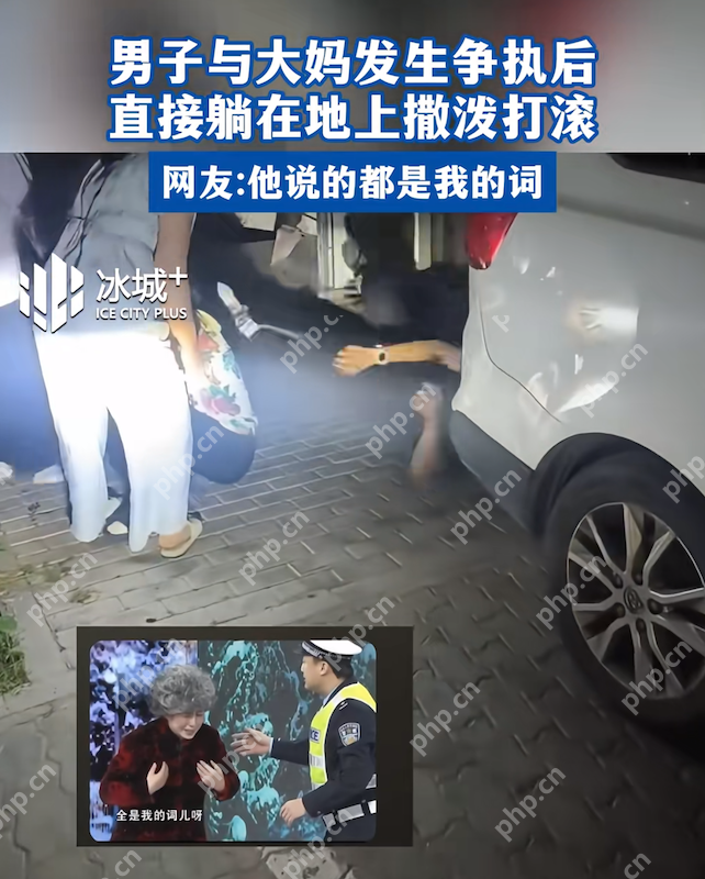 “剧本拿反了？”小伙与大妈争吵，竟当街撒泼打滚 - php中文网
